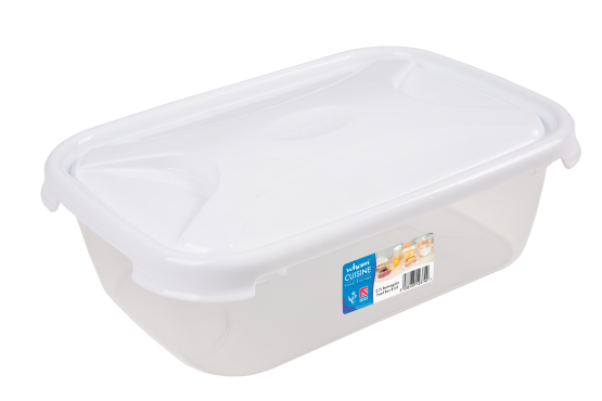 Cuisine Rectangular Food Box & Lid 2.7L