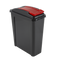 Recycle It 25L Slimline Bin & Lid Graphite/Gen. Red