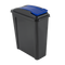 Recycle It 25L Slimline Bin & Lid Graphite/Gen. Blue