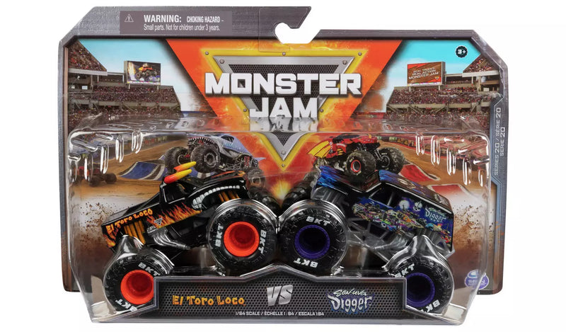 Monster Jam 1:64 Die-Cast Truck - 2 Pack Assortment