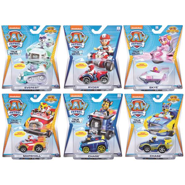 Paw Patrol True Metal Diecast Vehicles Assortment