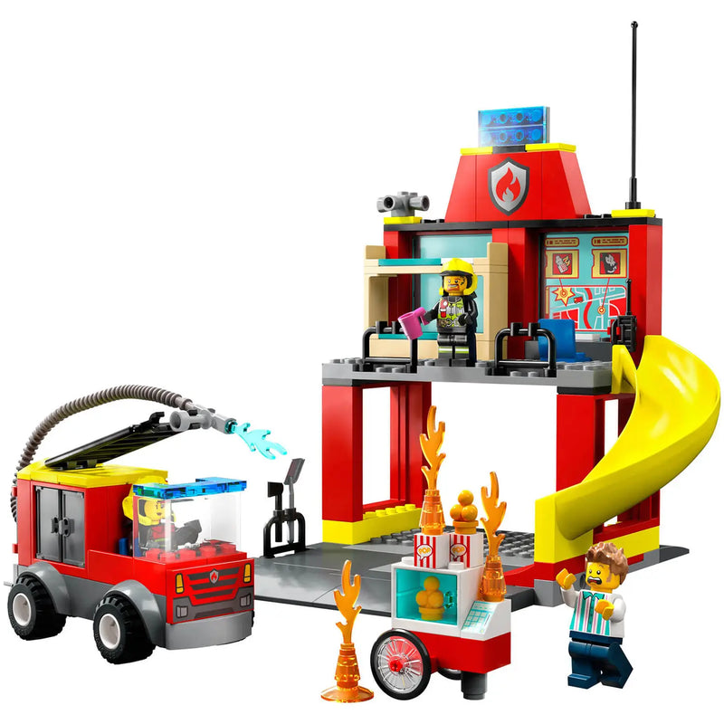LEGO City Fire Station and Fire Engine