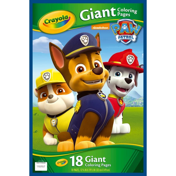 Giant Colouring Pages Paw Patrol