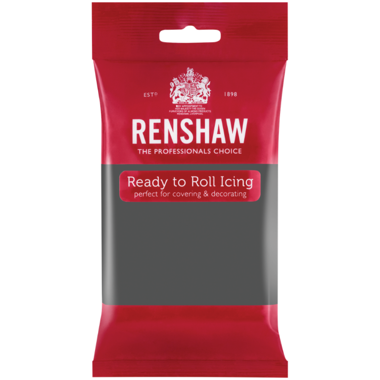 Renshaw Ready To Roll Fondant Icing 250g - Grey