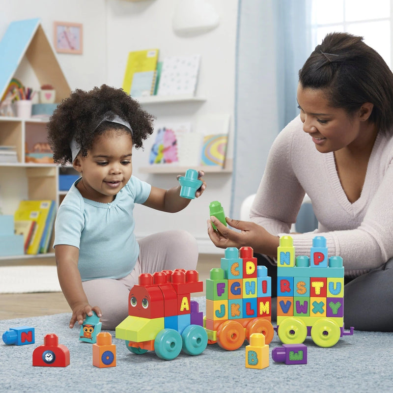 Mega bloks building basics abc learning train shop