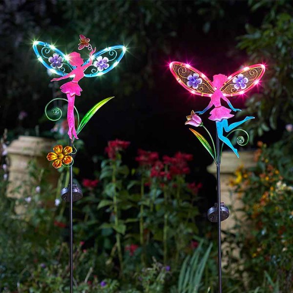 Solar Fairy Wings Stake Light 1pce