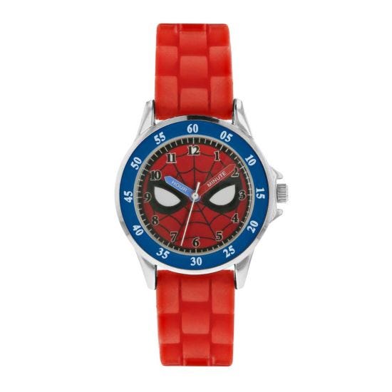 Spiderman Red Analogue Watch