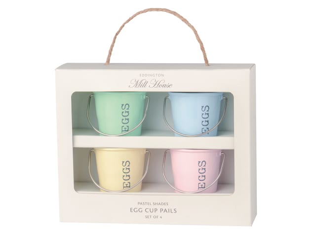Egg Cup Pastel Buckets - Set of 4