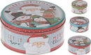 Christmas Storage Tins 3pce Set Assorted