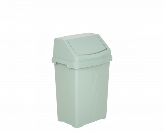 Casa 25L Swing Top Bin - Silver Sage