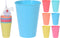 Coloured Plastic Cup 450ml 6pk