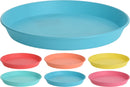 Coloured Plastic Plates 6pk