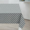 PVC Table Cloth Grey Polka Dot