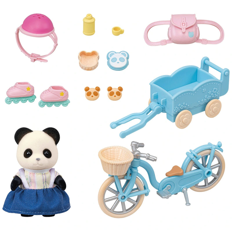 Sylvanian Families Cycle & Skate Set Panda Girl