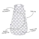 SnuzPouch 1.0 Tog Sleeping Bag 6-18 Months - Cloud Nine