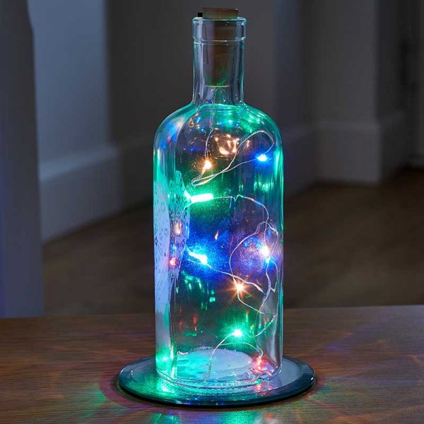 Solar Bottle It Coloured Lights