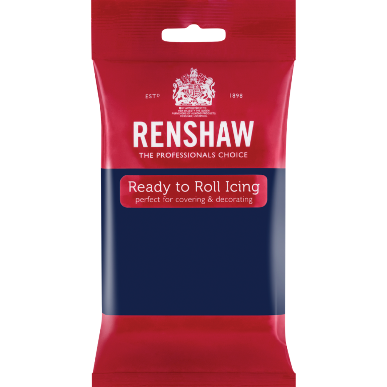 Renshaw Ready To Roll Fondant Icing 250g - Navy Blue
