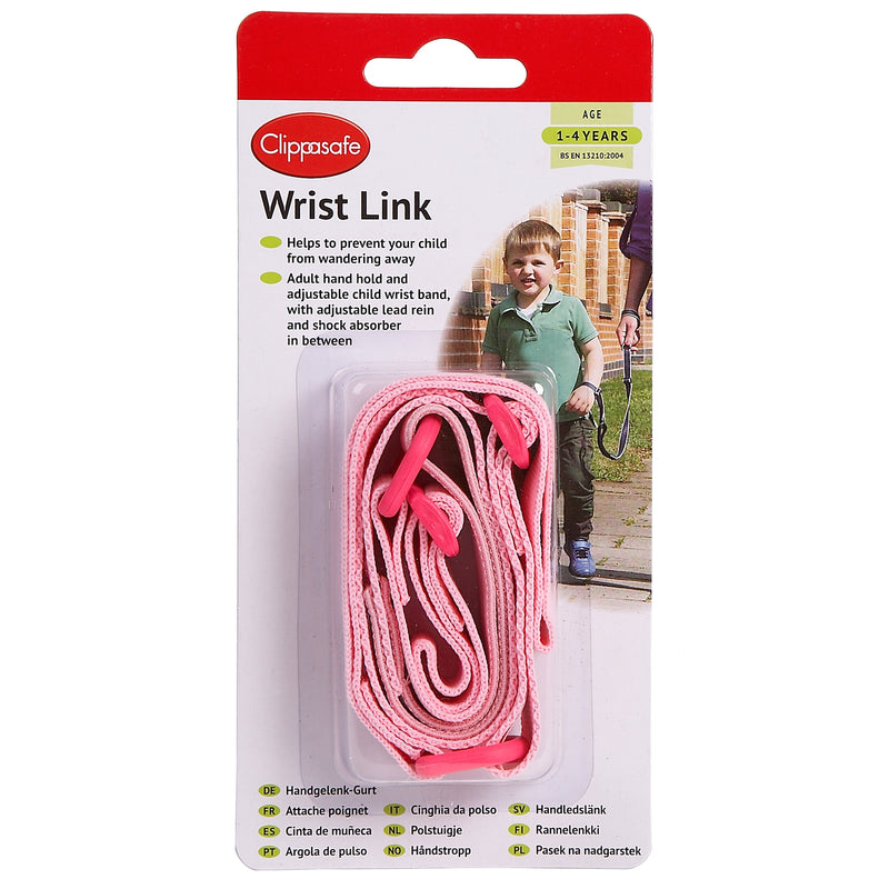 Clippasafe Wrist Link - Pink