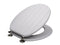 Tongue & Groove Toilet Seat - Grey