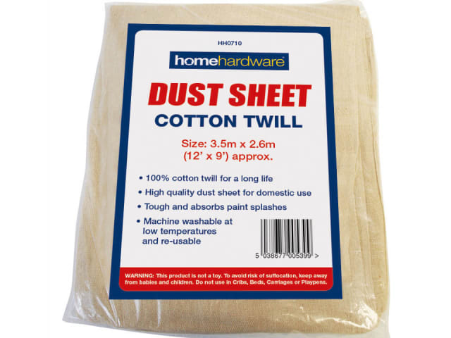 Cotton Dust Sheet 12 x 9ft