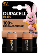 Duracell 9V Plus Power Battery 2pk