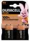 Duracell 9V Plus Power Battery 2pk