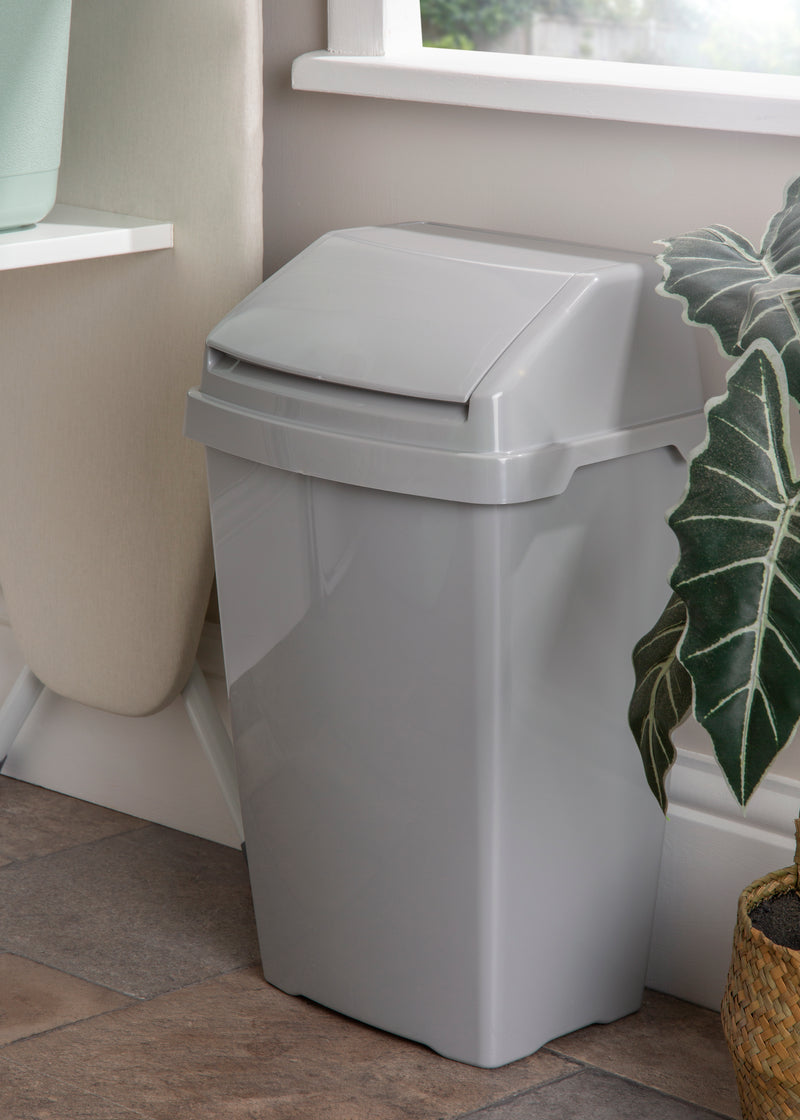 Everyday 25L Lift Top Bin - Cool Grey