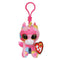 TY Beanie Boo Key Clip - Fantasia Unicorn