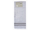 Terry Tea Towel Grey/White Check