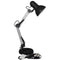 Valencia Angled Desk Lamp E27 Black & Silver