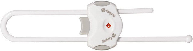 Safety First Thin Cabinet Slide Lock 1pk - White