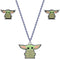 Star Wars Baby Yoda Earrings & Necklace Set