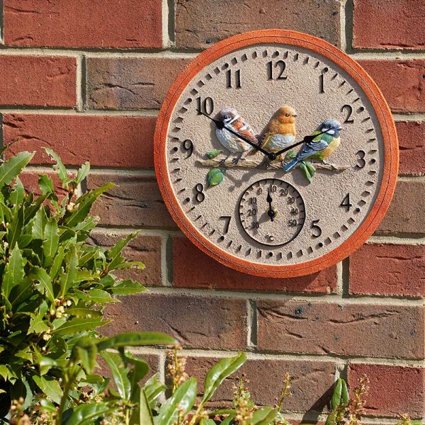 Birdwood Outdoor Clock 12in