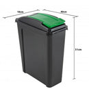 Recycle It 25L Slimline Bin & Lid Graphite/Gen. Blue