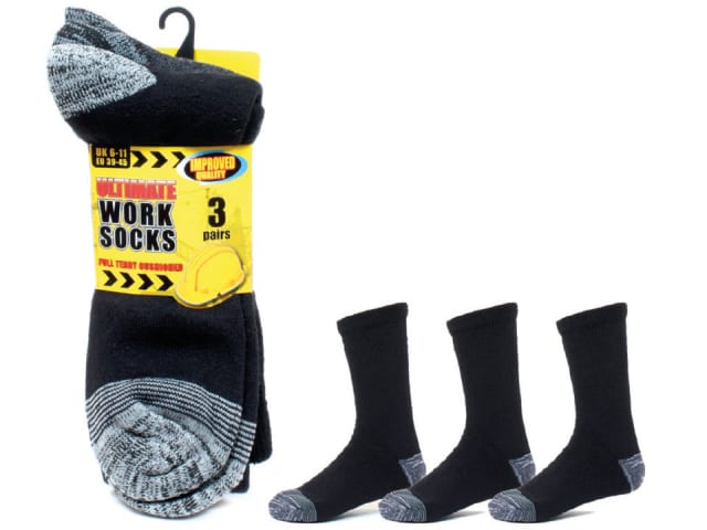 Mens Work Socks 3 Pack