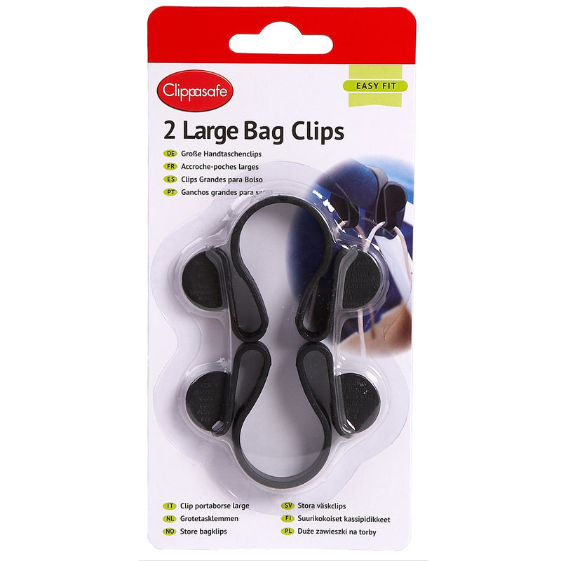 Clippasafe Large Pram Bag Clips (2 Pack)