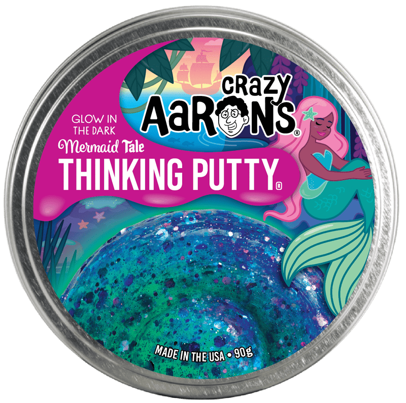 Crazy Aaron's Thinking Putty - Glowbrights Mermaid Tale