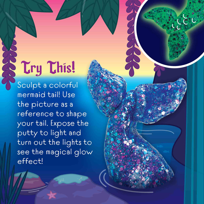 Crazy Aaron's Thinking Putty - Glowbrights Mermaid Tale