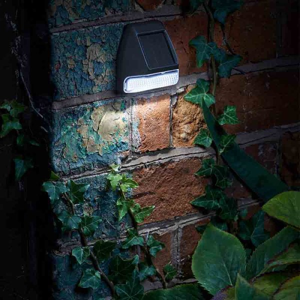 Solar Wall Fence Post Light 4 Pack