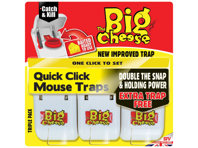 Quick Click Mouse Trap 3pk