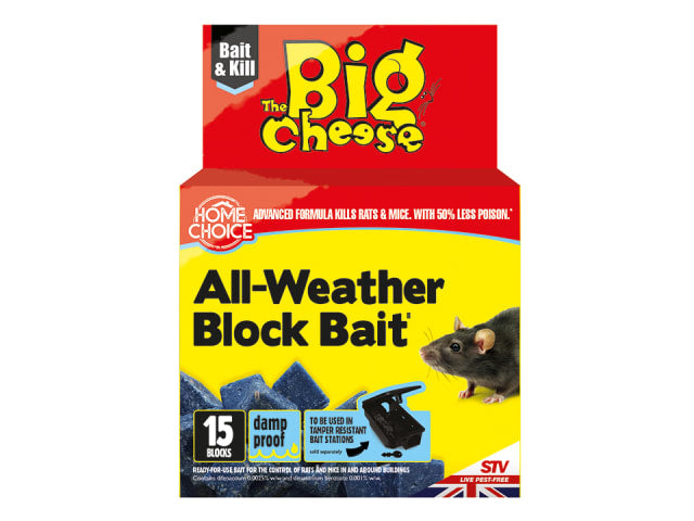 Mouse & Rat Killer All Weather Block Bait 15pk