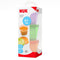 Nuk Stackable Food Containers 4pk - Multi Coloured