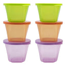 Nuk Stackable Food Containers 4pk - Multi Coloured