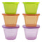 Nuk Stackable Food Containers 4pk - Multi Coloured