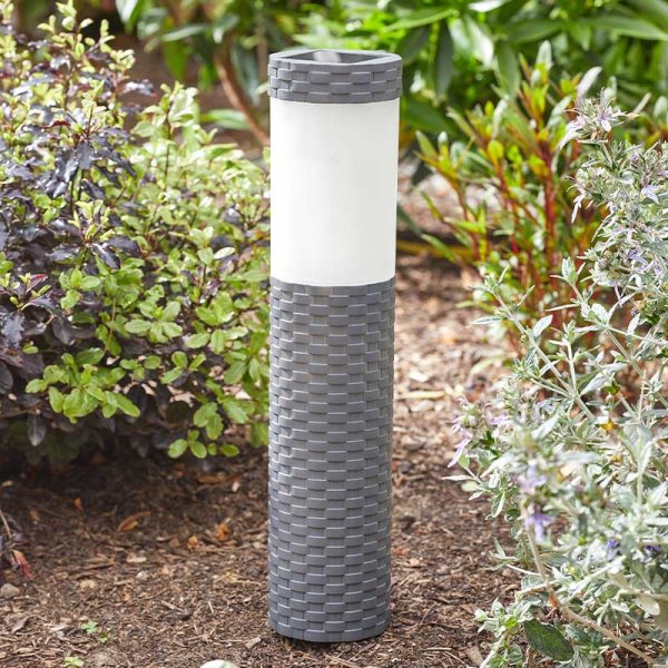 Solar Flaming Bollard Stake Light