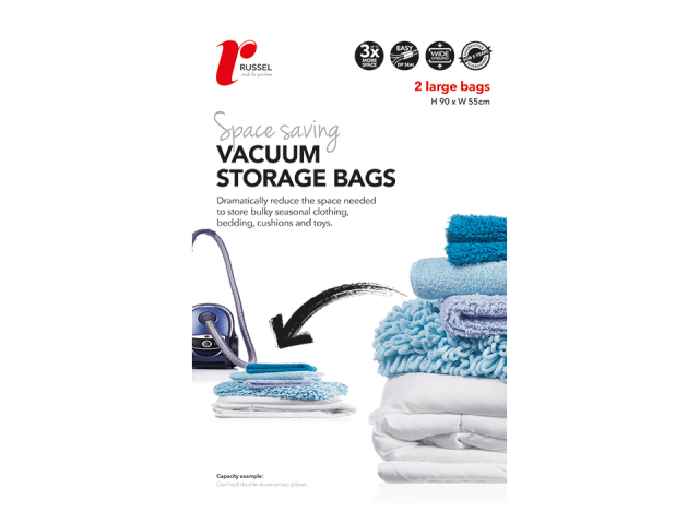 Vacuum Storage Bags Large 2pk