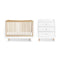 SnüzKot & Dresser Set with Mattress - White/Natural