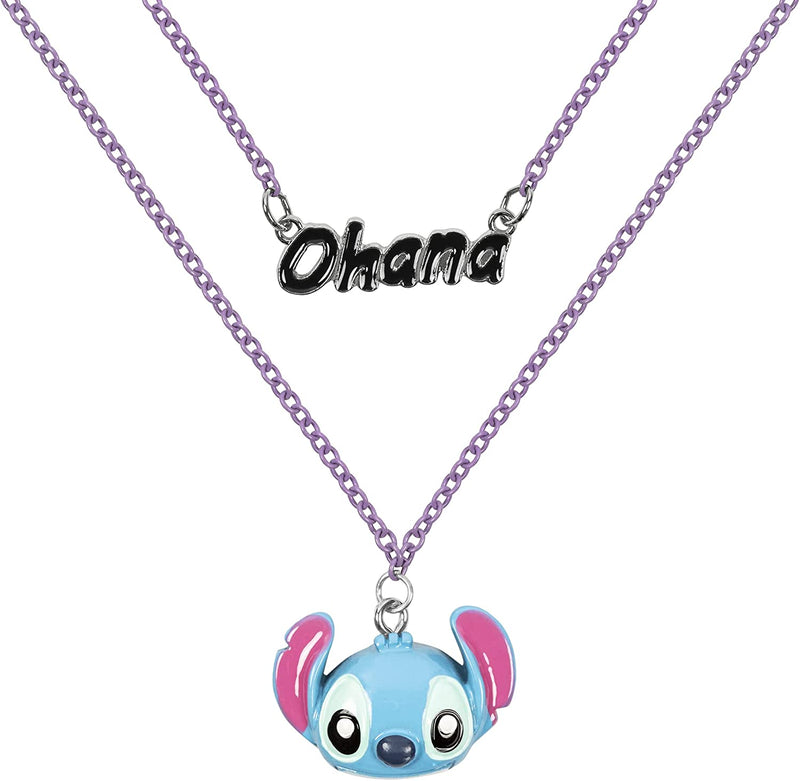 Disney Lilo & Stitch Double Layered Ohana Necklace