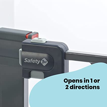 Safety First U-Pressure Fit EasyClose Safety Gate - Black – JAC Stores IOM