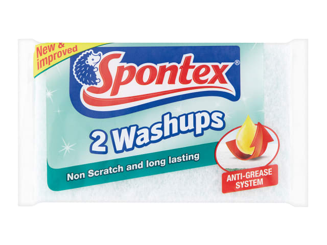Spontex Non-Scratch Washups 2pk
